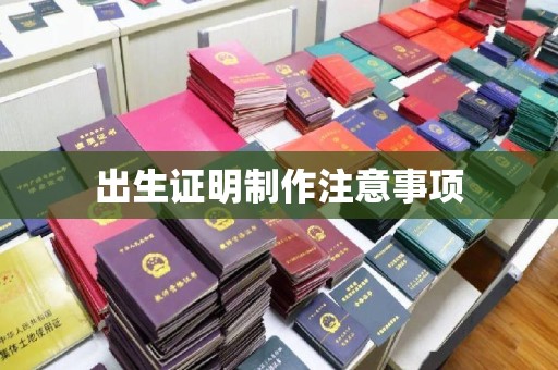 遵化出生证明制作注意事项
