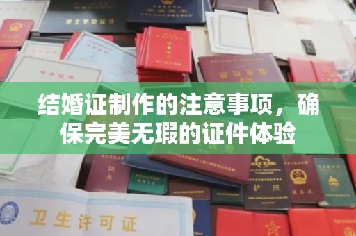 遵化结婚证制作的注意事项，确保完美无瑕的证件体验