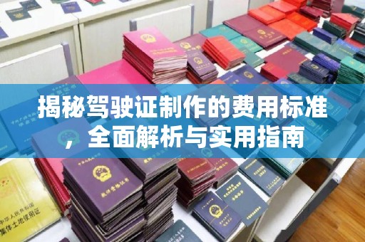 遵化揭秘驾驶证制作的费用标准，全面解析与实用指南