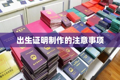 遵化出生证明制作的注意事项