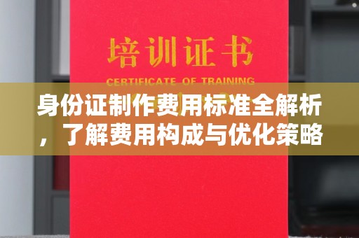 遵化身份证制作费用标准全解析，了解费用构成与优化策略